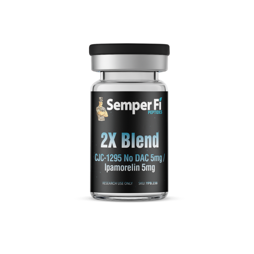 2X Blend CJC-1295 Without DAC (5mg) / Ipamorelin (5mg)